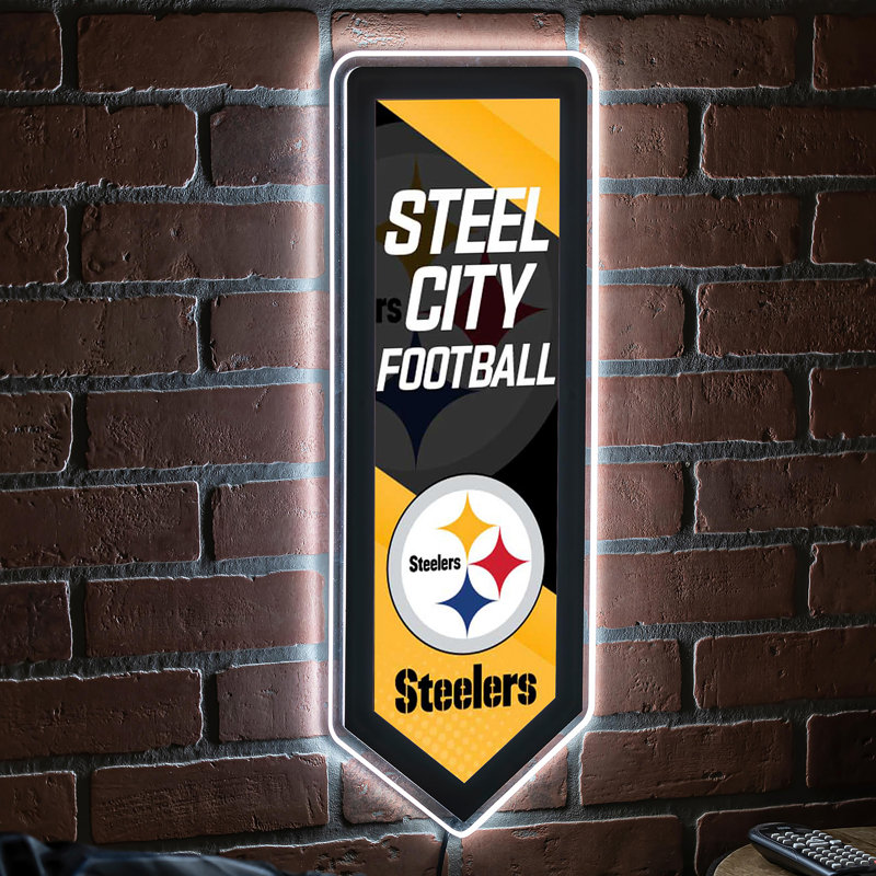 Plaque murale lumineuse NFL, Pittsburgh Steelers