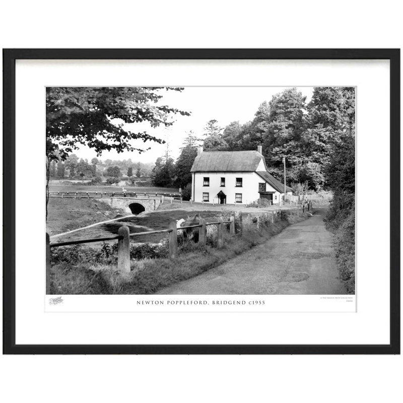 Newton Poppleford, Bridgend C1955 by Francis Frith - Single Picture Frame Print, 40cm H x 50cm W x 2.3cm D