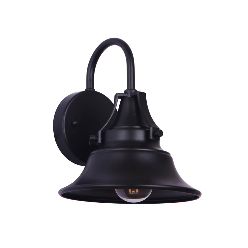 Luminaire de grange d'extérieur noir , H 9,19 po x l 8 po x P 8 po, 60