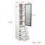 Armoire de rangement Elegant - Organisateur moderne et spacieux avec portes et tiroirs en verre pour n'importe quelle pièce