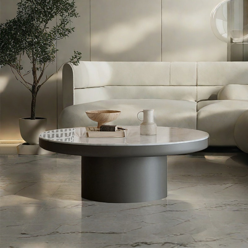 Modern simple round home coffee table