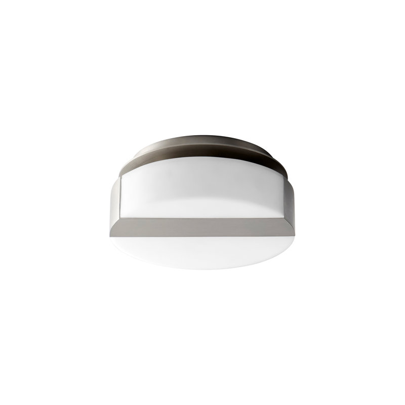 Gashije Steel LED Armed Sconce, Satin Nickel