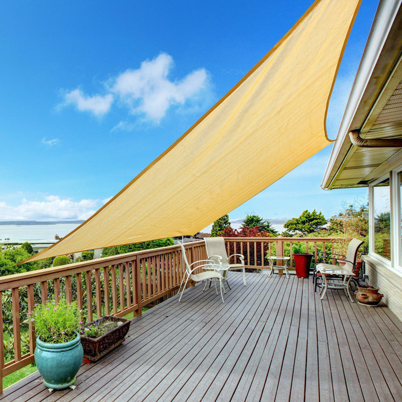 Sun 20' Square Shade Sail, 20 ft. x 20 ft., Light Brown