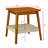 End Table With Woven Shelf