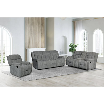 Ensemble de fauteuils inclinables 3 pièces Farrah