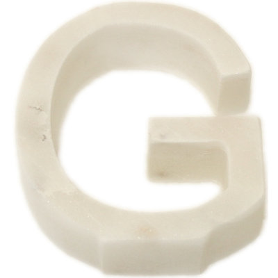 Zeb Marble Helvetica Letter Block