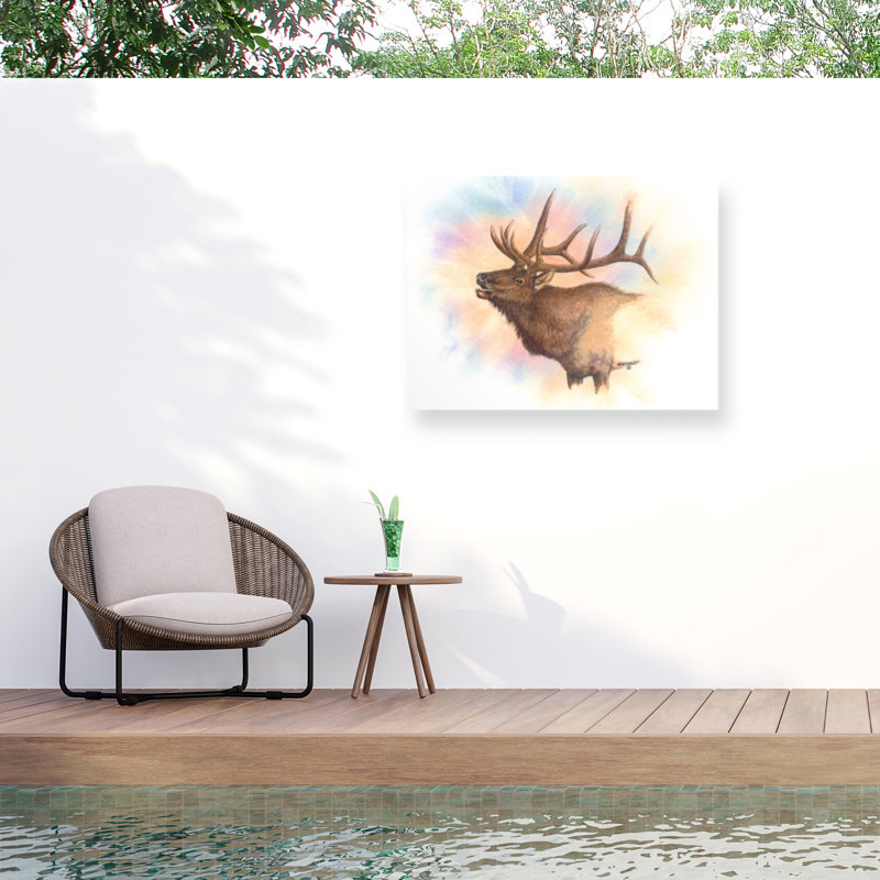 Toile d'extérieur Dave Bartholet Wapiti, H 14 po x l 19 po