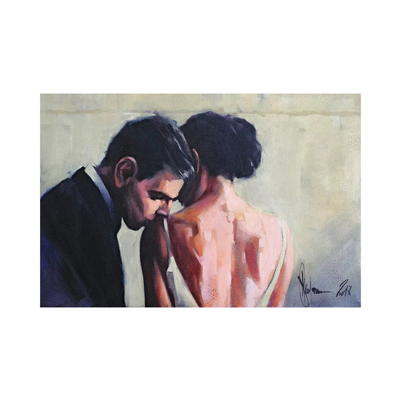 The February 14 1 Piece Wrapped Canvas Wall Art, 66.04 cm H x 45.72 cm W x 1.91 cm D