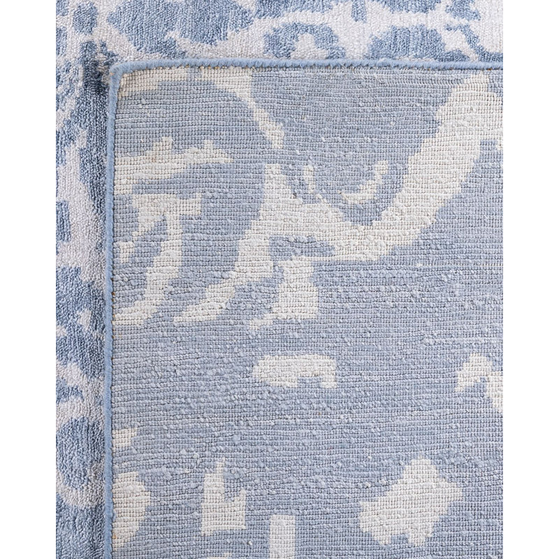 Overdyed One-of-a-Kind Rectangle 9'1" X 12'2" Hand Knotted Area Rug