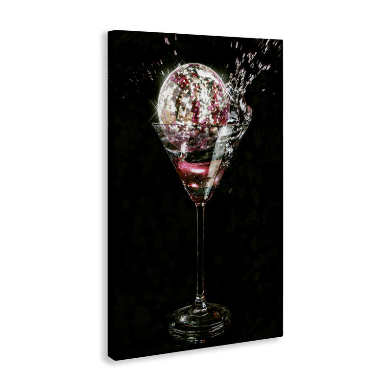 «Disco & Cocktail Splash», art mural par Ziwei Li, H 36 po x l 24 po