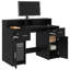 Desk Black Oak 55x91 Cm Engineered Wood-320120561