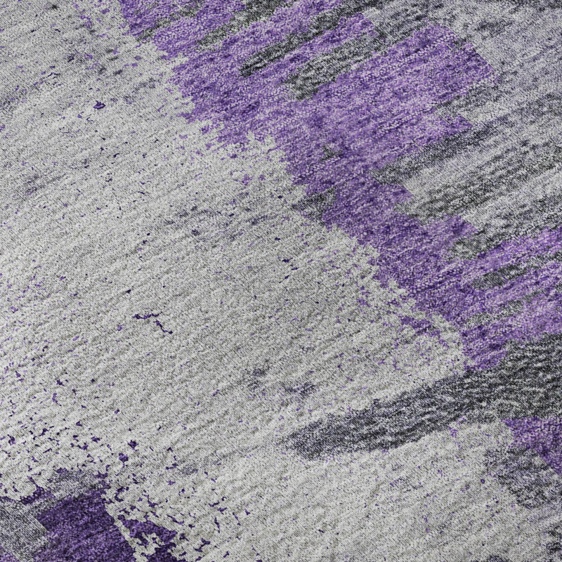 Tapis mauve Premium lavable à la machine, Tapis de couloir 2 pi 3 po x 7 pi 6 po
