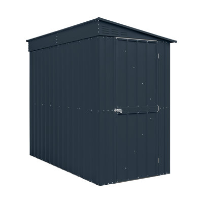 Globel 4 X 8 Lean-To Green Metal Shed