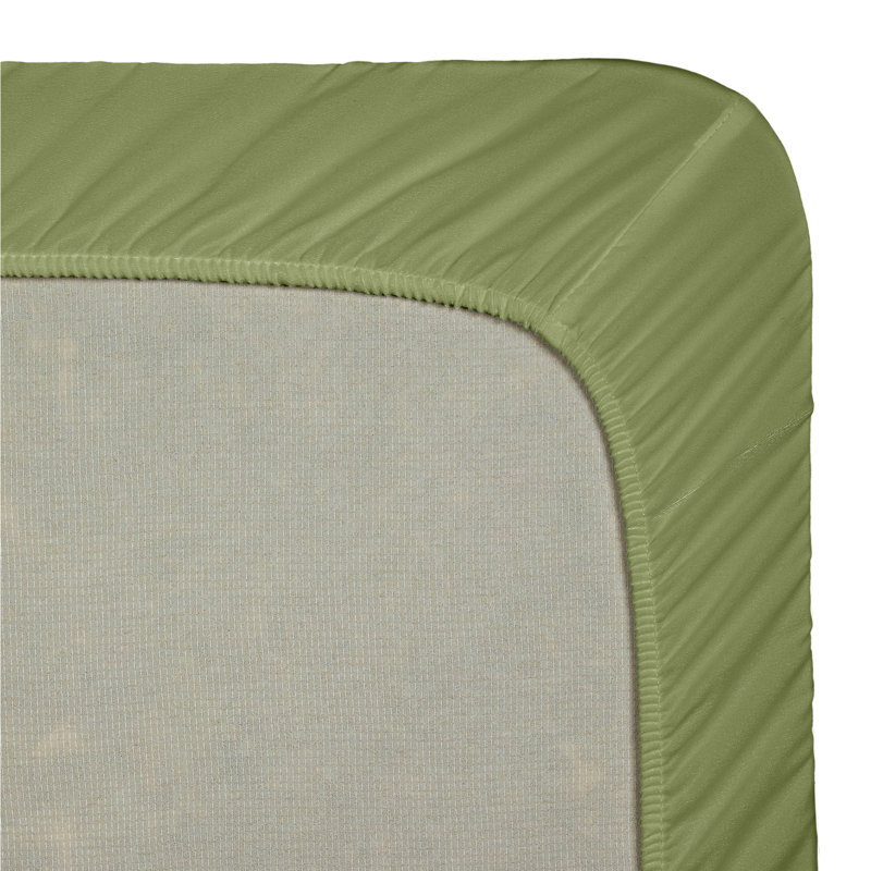 Drap-housse simple de couleur unie Premier., Double, Vert Calla