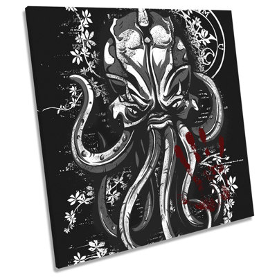 X8794 Octopus Handprint - Wrapped Canvas Print
