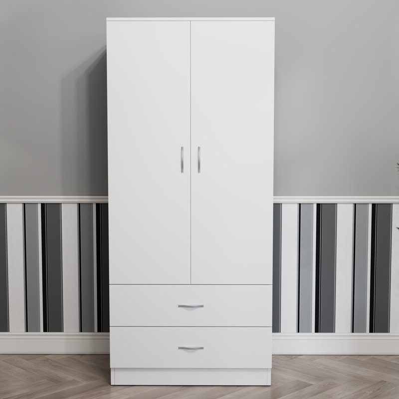 Maybery MDF & Particleboard Wardrobe, White