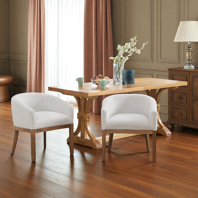 Chaise de salle à manger Kanalu, Blanc, 1