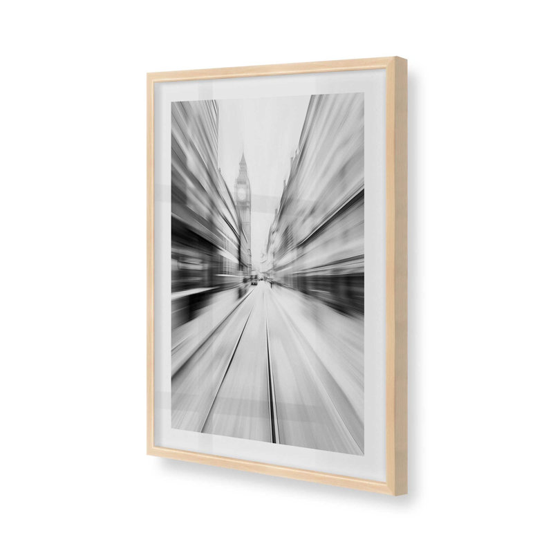 London Pulse, Cadre photo simple érable brut, H 12 po x l 15 po