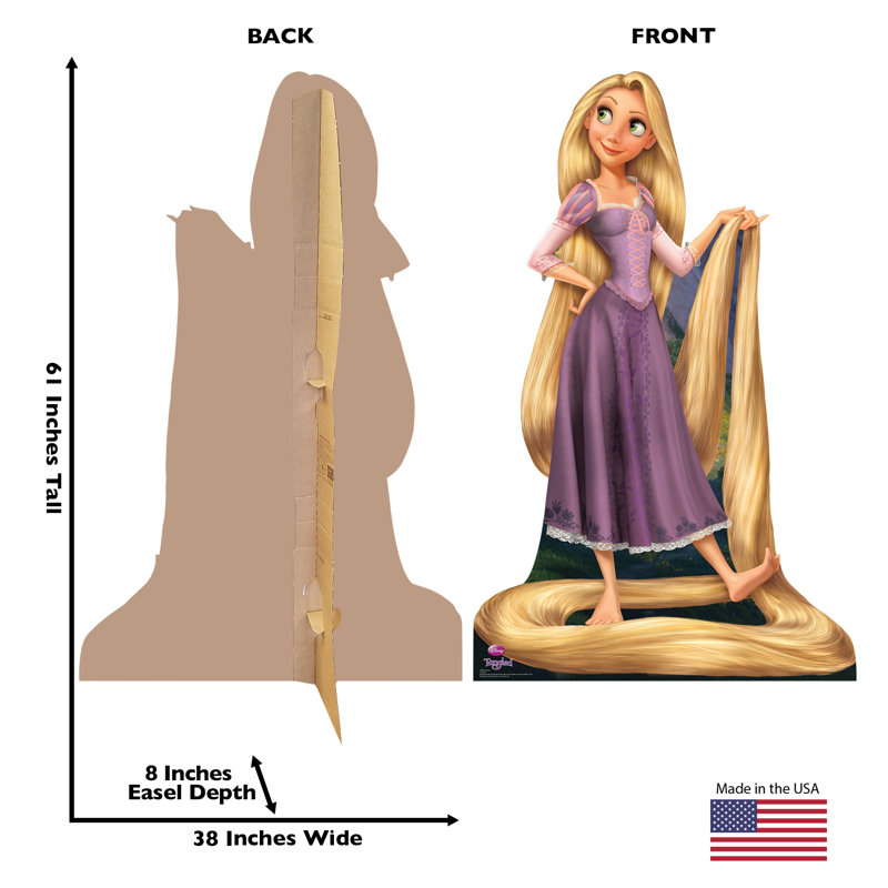 Life-Size Rapunzel Cardboard Cutout from Disney's Tangled