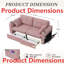 Canapé modulaire en chenille rose moderne avec charge USB, rangement et porte-gobelet - Canapé modulaire 2 places pour le salon-129023782