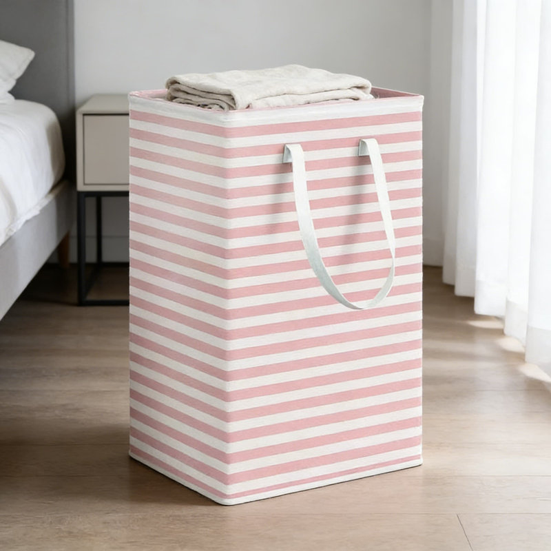 Large Capacity Foldable Laundry Hamper With Long Fabric Handles, 100L Storage Bin For Home, Dorm, Or Commercial Use, Multi-Purpose Organizer