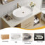 Meuble-lavabo mural moderne 39,3 pi