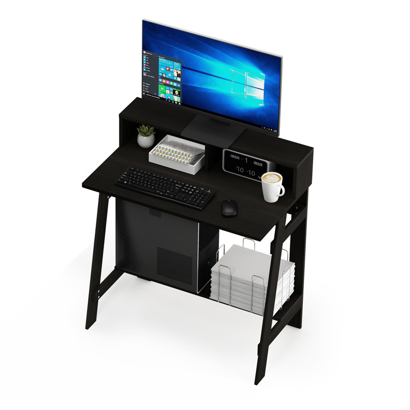 Inaayah Desk with Hutch, Espresso
