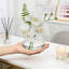 Ensemble de 3 orchidées phalaenopsis dans un vase en verre Real Touch