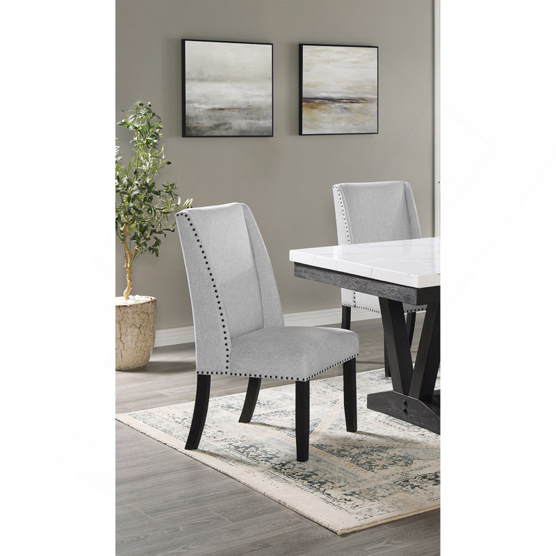Meuble de salle à manger moderne en bois gris clair 2 pièces