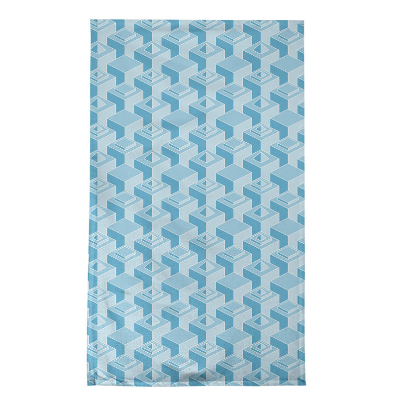 Patricia Geoffrey Tea Towel Kitchen Towel, Light Blue/White, Cotton Twill