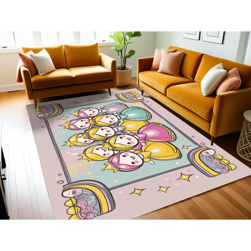 Tapis fantaisie lavable Gemma, Rectangulaire 2 pi x 3 pi