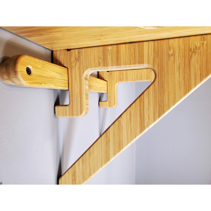 Vertical Sup Wall Rack, Bamboo