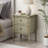 Farmhouse 2 Drawer Nightstand With Hidden Drawer-687096196