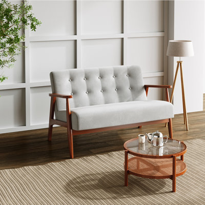 2 Seater Linen Loveseat