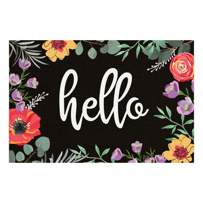 Bethany-Anne Non-Slip Floral Doormat