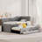 Upholstered Daybed With Trundle And Three Drawers-986971194-986971192