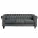 Gilles 82" Linen Rolled Arm Chesterield Sofa