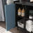 Sideboard Buffet Cabinet, Black Storage Cabinet With Red Doors , 2 Drawers With Unique Panel Styling And 2 Open Storage Compartment, Modern Coffee Bar Cabinet Accent Cabinet For Kitchen, Dining Room,-720304040