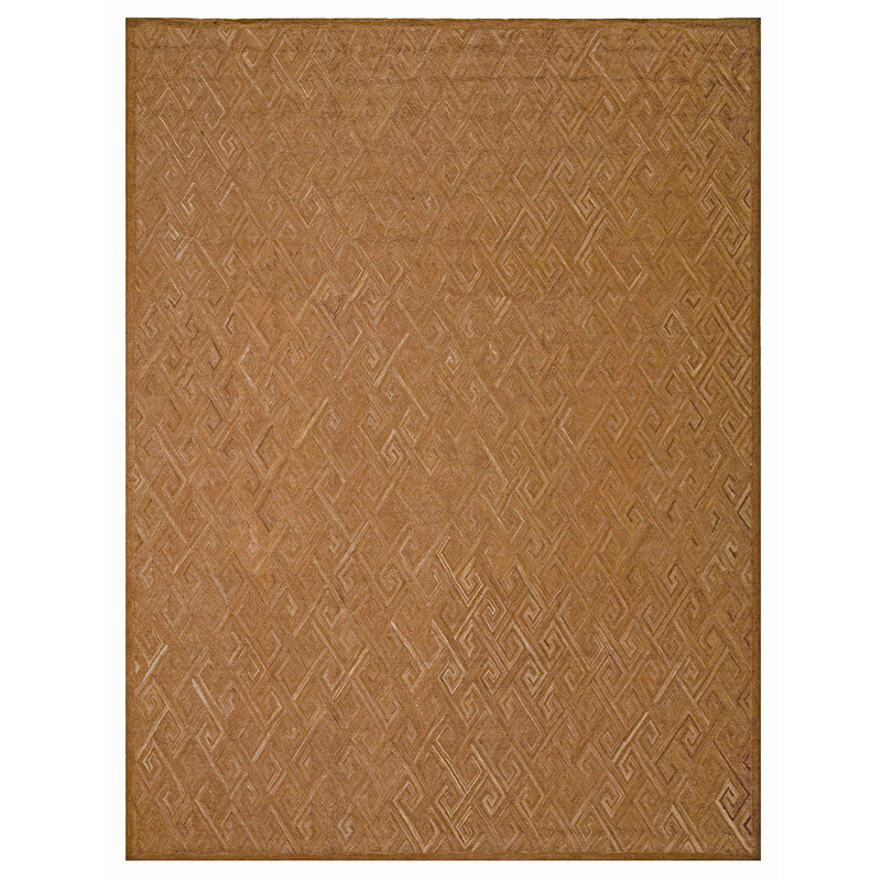 Hand Hooked Wool Geometric Area Rug