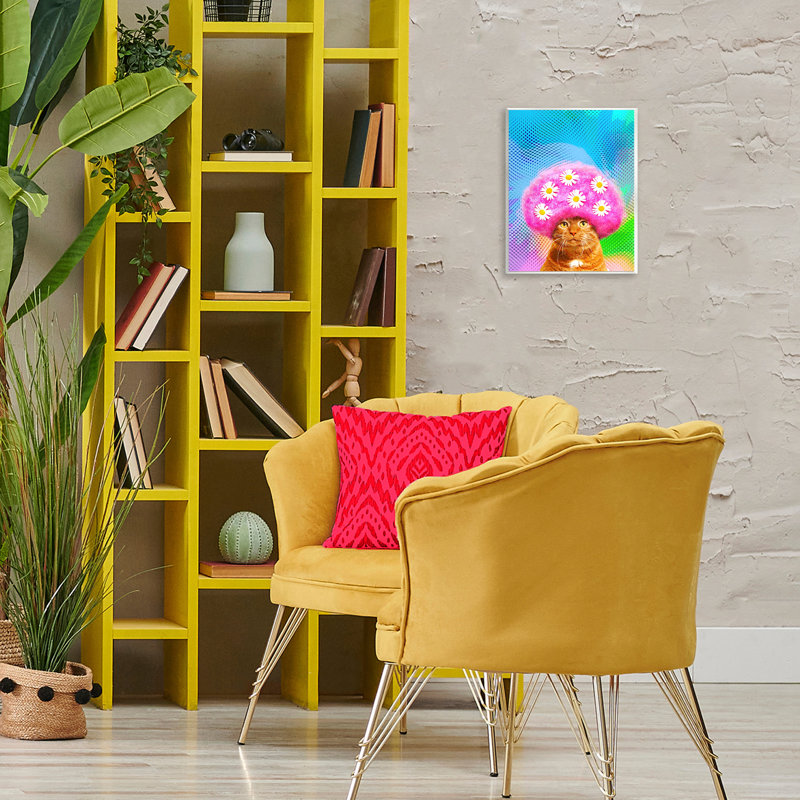 «Groovy Daisy Wig Cat» par Michael Quacken