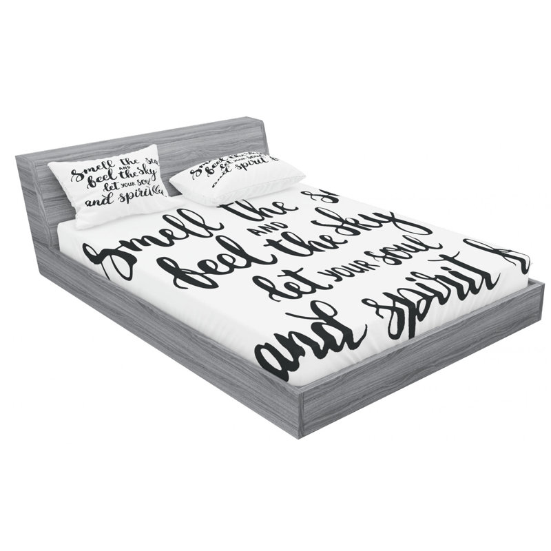 Microfiber Sheet Set, Queen Sheet Set with Fitted Sheet