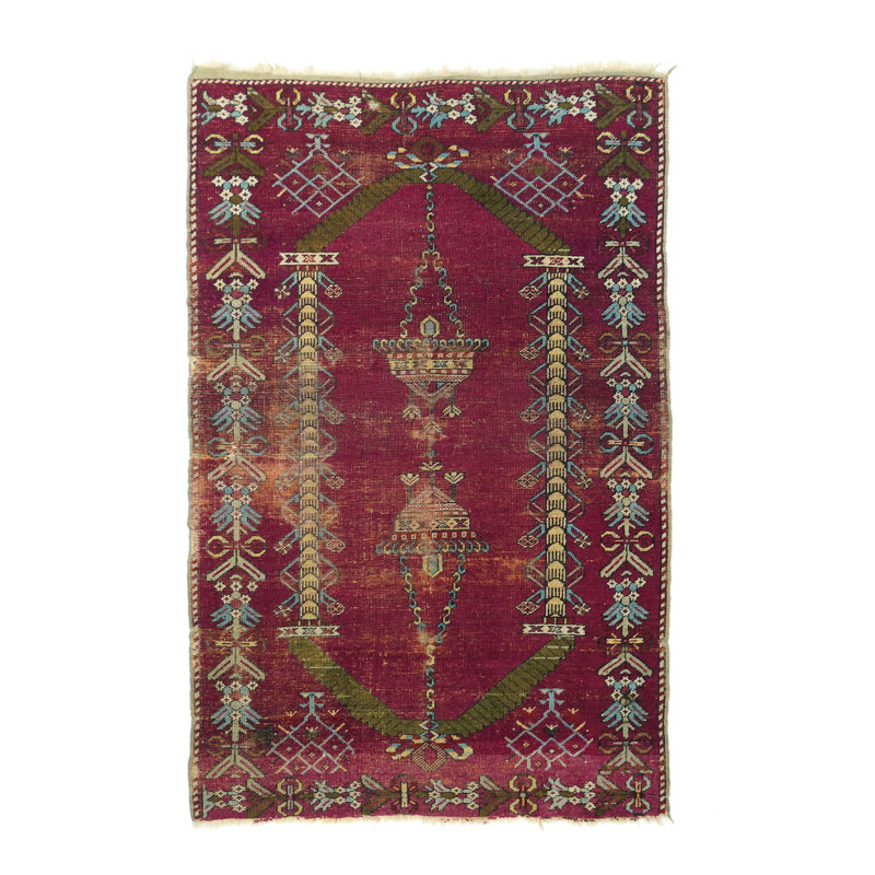 Tapis antique Oushak 3 po 5 po x 5 po 4 po