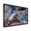 Fluide abstrait gris et bleu - Peinture sur toile-67324787-67324792