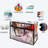 60L Clear Storage Bag, With Zipper And Reinforced Handle,(Clear/4 PCS)