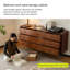 Armoire d'appoint en noyer massif
