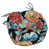 Black/Red/Orange Floral