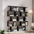 62.6" H Geometric Bookcase 5 Tier S-Shaped Room Divider Bookshelf-841778648