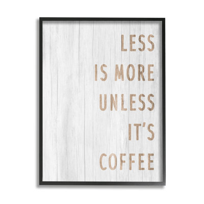 " More Coffee Kitchen Phrase " Graphic Art Print