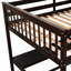 Lit mezzanine double pour chambre à coucher. Comprend sous le bureau et les tablettes. Chambre à coucher,. Sous le lit. Construire-1351939624-1351939638-1351939628