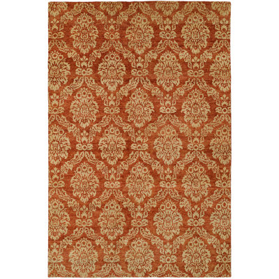 Wool Damask Indoor Rug